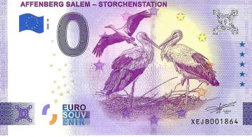 0 Euro biljet Duitsland 2022 - Affenberg Salem X Storchenstation