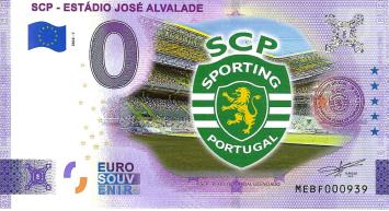 0 Euro biljet Portugal 2022 - Sporting Estadio Jose Alvalade KLEUR