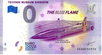 0 Euro biljet Duitsland 2020 - Technik Museum Sinsheim VII Blue Flame