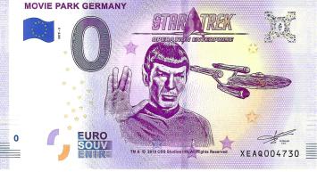 0 Euro biljet Duitsland 2019 - Movie Park Germany Star Trek
