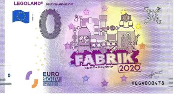 0 Euro biljet Duitsland 2020 - Legoland VIII Fabrik