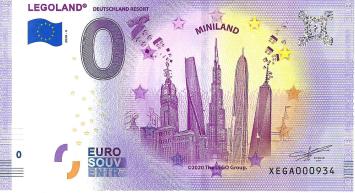 0 Euro biljet Duitsland 2020 - Legoland VI Miniland