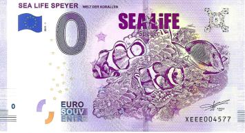 0 Euro biljet Duitsland 2019 - Sea Life Speyer