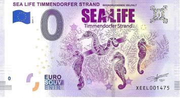 0 Euro biljet Duitsland 2019 - Sea Life Timmendorfer Strand