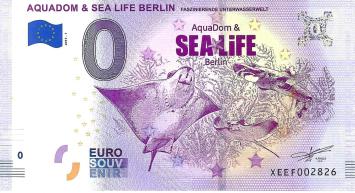 0 Euro biljet Duitsland 2019 - Aquadom & Sea Life Berlin