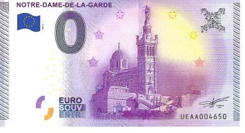 0 Euro biljet Frankrijk 2015 - Notre Dame de la Garde