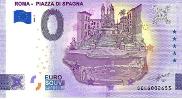 0 Euro biljet Italië 2022 - Roma Piazza di Spagna
