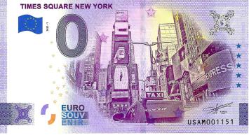 0 Euro biljet USA 2022 - Times Square New York
