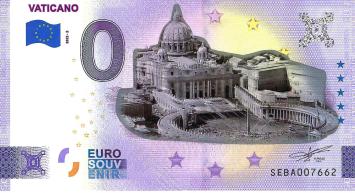 0 Euro biljet Vaticaan 2022 - Vaticano II KLEUR