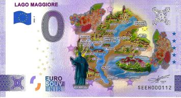 0 Euro biljet Italië 2022 - Lago Maggiore KLEUR