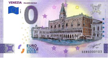 0 Euro biljet Italië 2022 - Venezia Palazzo Ducale KLEUR
