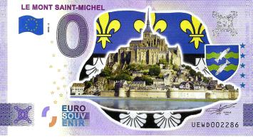 0 Euro biljet Frankrijk 2022 - Le Mont Saint-Michel KLEUR