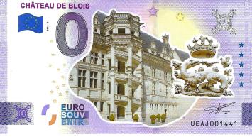 0 Euro biljet Frankrijk 2022 - Château de Blois KLEUR
