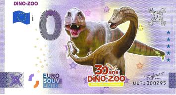 0 Euro biljet Frankrijk 2022 - Dino Zoo Parc Préhistorique KLEUR