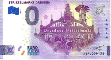 0 Euro biljet Duitsland 2022 - Striezelmarkt Dresden