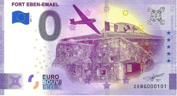 0 Euro biljet België 2021 - Fort Eben-Emael