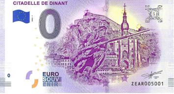 0 Euro biljet België 2019 - Citadelle de Dinant