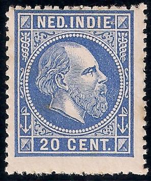 Nederlands Indië NVPH nr. 12 Koning Willem III 1870-1888 postfris