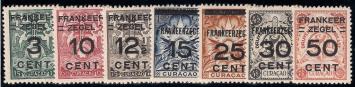 Curaçao NVPH nr. 82/88 Brandkastzegels 1927 postfris