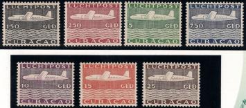 Curaçao NVPH nr. LP82/88 Vliegtuigen 1947 postfris