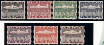 Curaçao NVPH nr. LP82/88 Vliegtuigen 1947 postfris