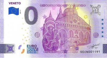0 Euro biljet Italië 2022 - Veneto ANNIVERSARY