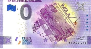0 Euro biljet Italië 2021 - GP Dell'Emilia Romagna ANNIVERSARY