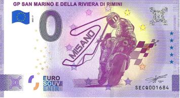 0 Euro biljet Italië 2021 - GP San Marino ANNIVERSARY