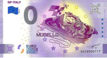 0 Euro biljet Italië 2021 - GP Italy Mugello ANNIVERSARY