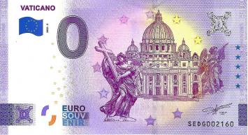 0 Euro biljet Vaticaan 2022 - Vaticano II
