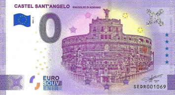 0 Euro biljet Italië 2021 - Castel Sant'Angelo