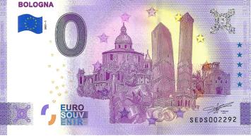 0 Euro biljet Italië 2021 - Bologna ANNIVERSARY