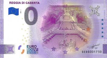 0 Euro biljet Italië 2021 - Reggia di Caserta