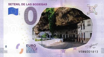 0 Euro biljet Spanje 2018 - Setenil de Las  Bodegas - KLEUR