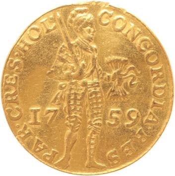 Holland Nederlandse dukaat goud 1759