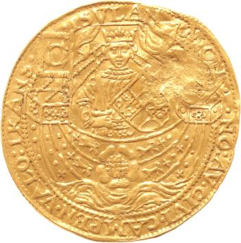 Kampen Rozenobel op Overijsselse muntvoet, variant met C over C z.j. (ca.1600)