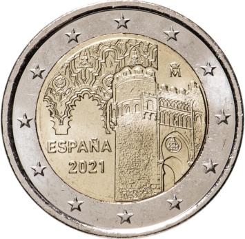 Spanje 2 euro 2021 Toledo UNC