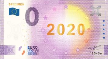 0 Euro biljet Specimen 2020