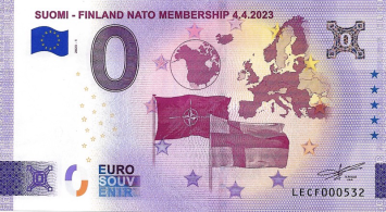 0 Euro biljet Finland 2023 - Nato Membership 4.4.2023