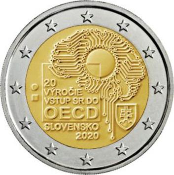 Slowakije 2 euro 2020 OECD UNC