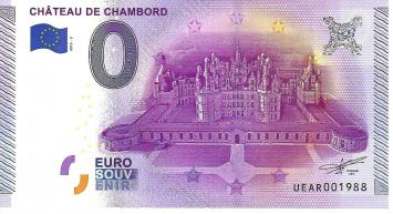0 Euro biljet Frankrijk 2015 - Chateau de Chambord II