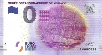 0 Euro biljet Monaco 2016 - Museé Océanographique de Monaco