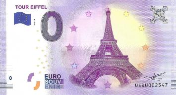 0 Euro biljet Frankrijk 2018 - Tour Eiffel