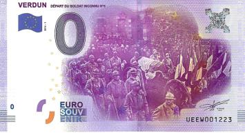 0 Euro Biljet Frankrijk 2016 - La Bataille de Verdun I
