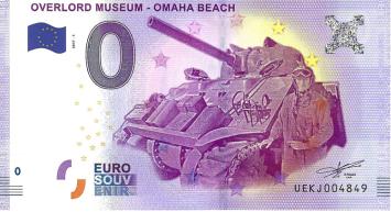 0 Euro biljet Frankrijk 2017 - Overlord Museum Omaha Beach I