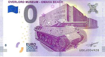 0 Euro biljet Frankrijk 2018 - Overlord Museum II Omaha Beach