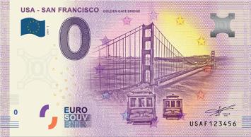 0 Euro biljet USA 2019 - San Francisco #000001