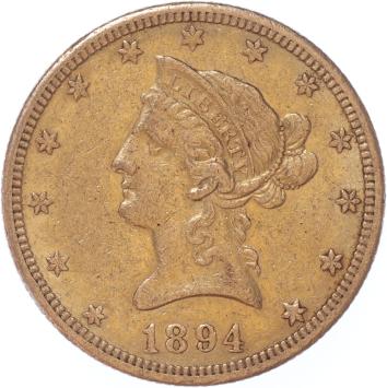 USA 10 Dollars 1894 o