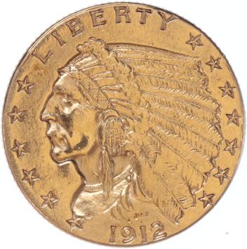 USA 2 1/2 Dollars 1912