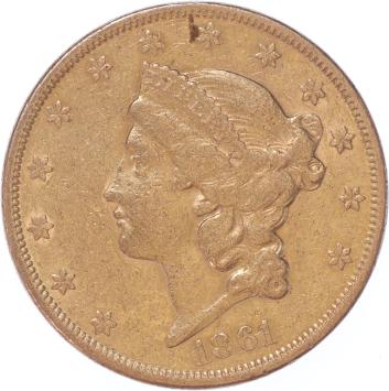 USA 20 Dollars 1861